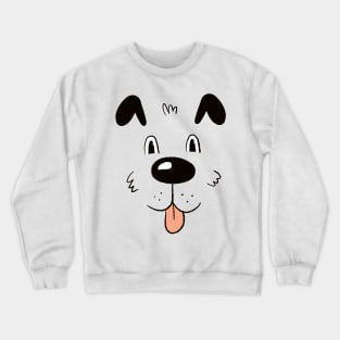 Hunde Kopf/Gesicht Shirt Crewneck Sweatshirt